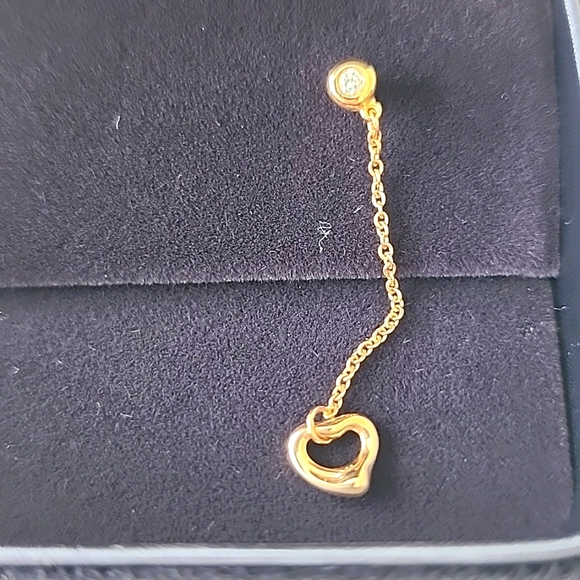 Tiffany & Co. Diamond by the Yard Open Heart Earrings - Picture 4 of 7